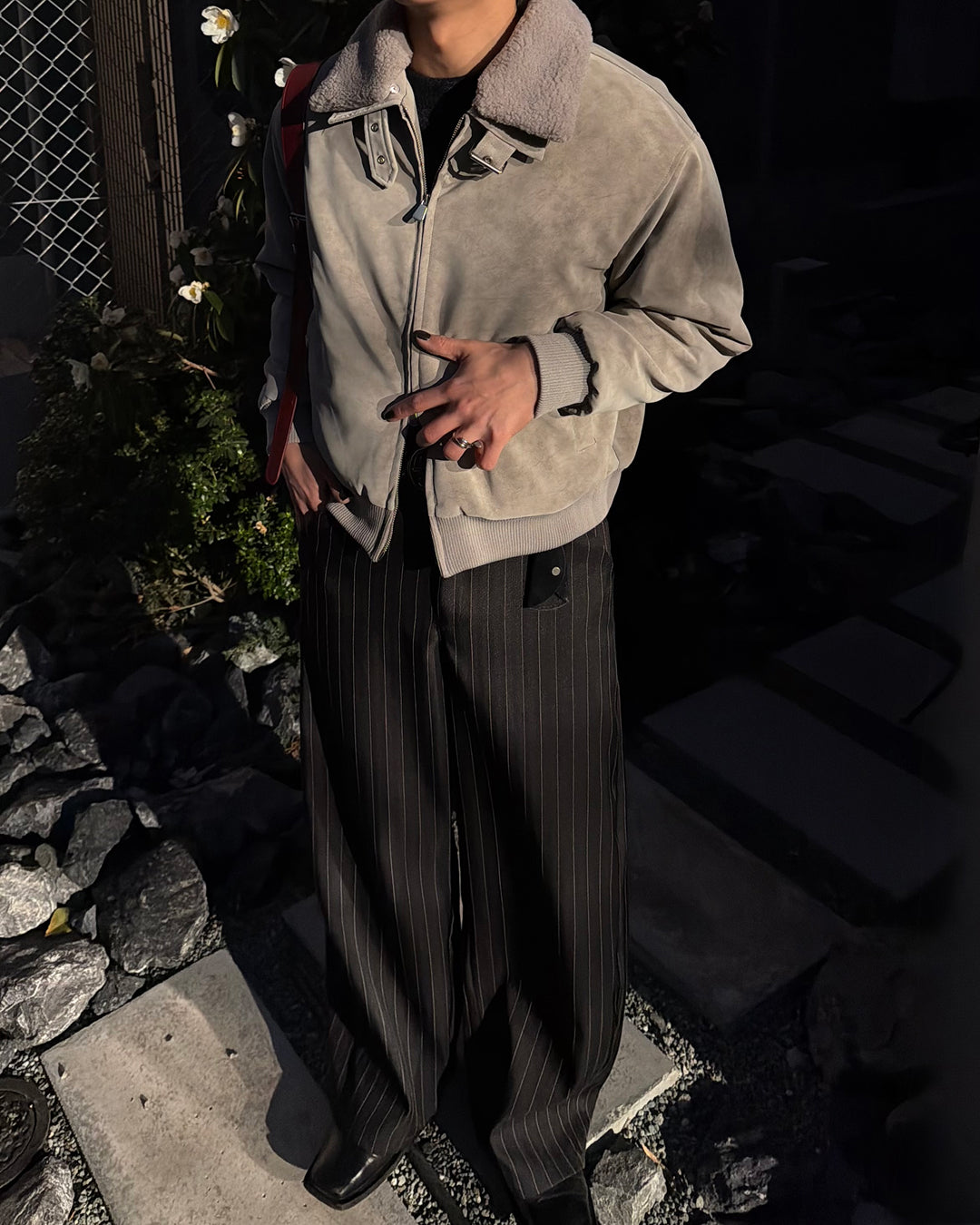 3wayボア襟キルティングジャケット TO1579