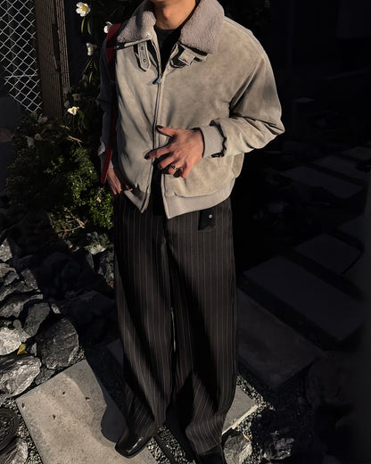 3wayボア襟キルティングジャケット TO1579