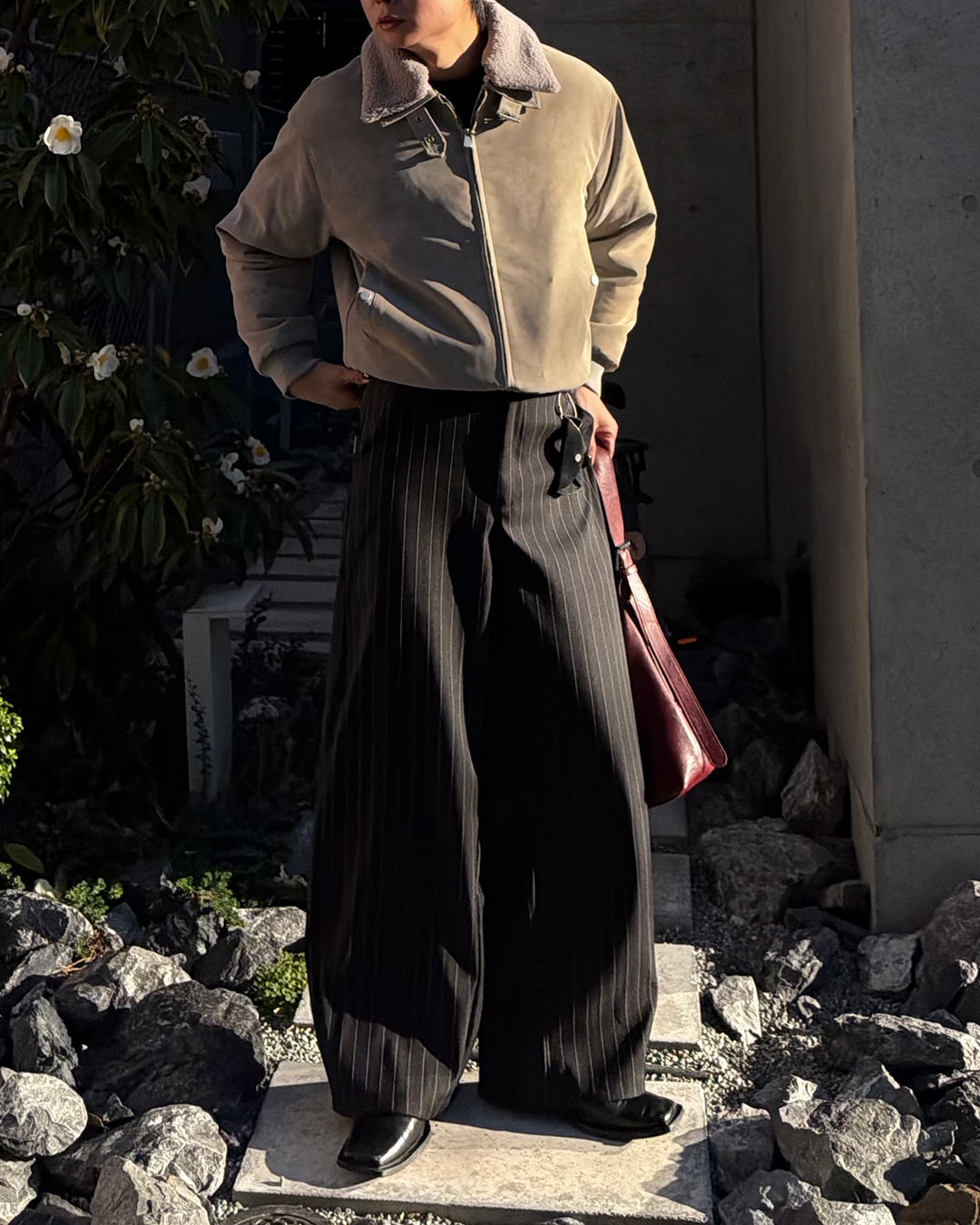 3wayボア襟キルティングジャケット TO1579