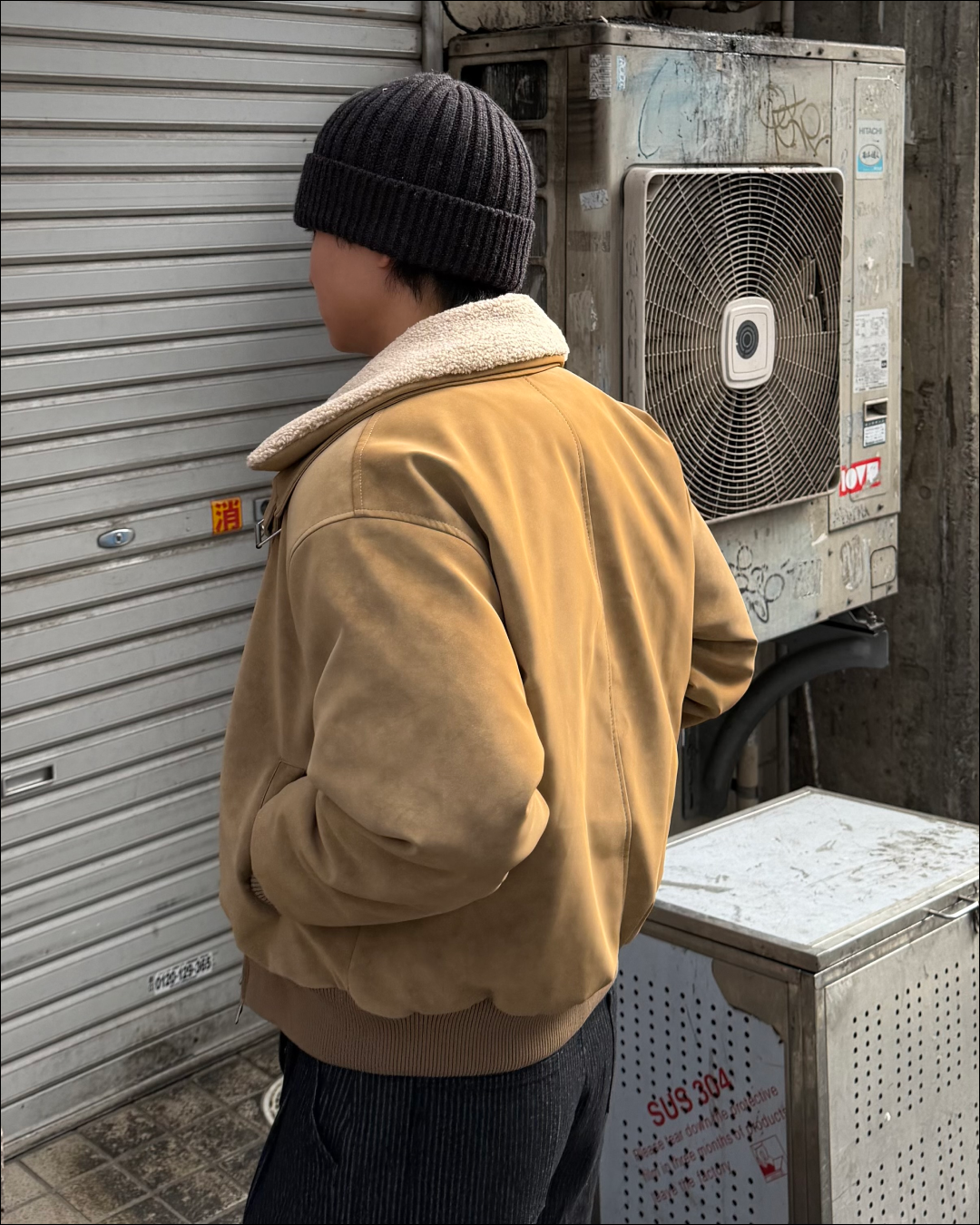 3wayボア襟キルティングジャケット TO1579