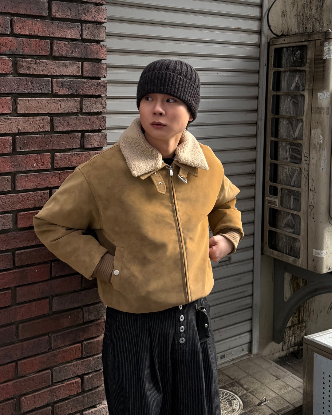 3wayボア襟キルティングジャケット TO1579