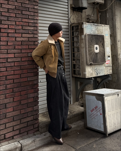 3wayボア襟キルティングジャケット TO1579