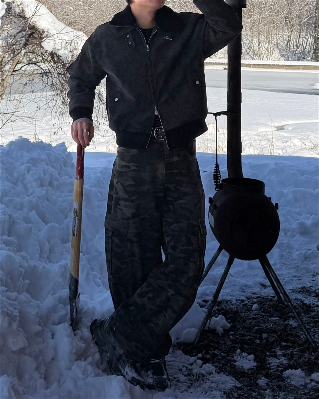 3wayボア襟キルティングジャケット TO1579