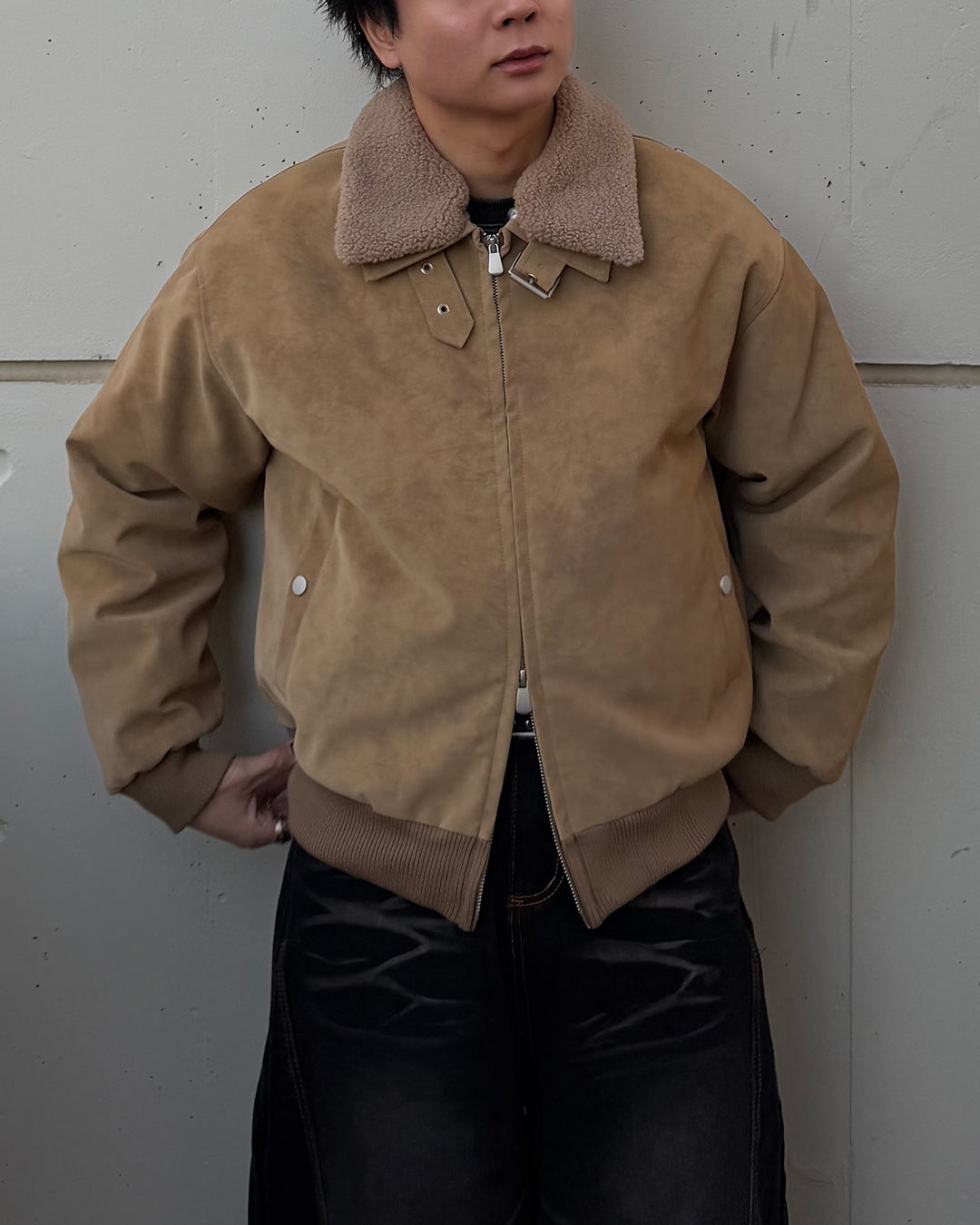 【即納】3wayボア襟キルティングジャケット TO1579