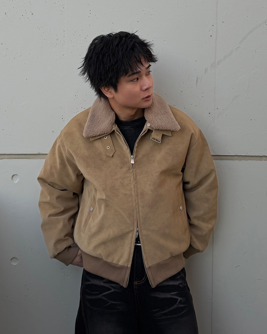 【即納】3wayボア襟キルティングジャケット TO1579