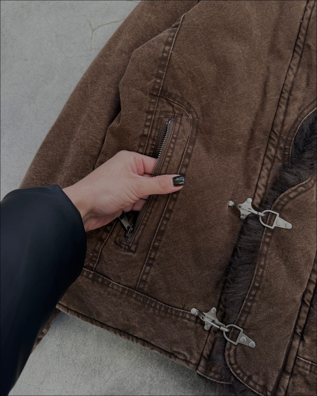 【即納】2wayファイヤーマンヴィンテージウォッシュキルティングジャケット TO1592