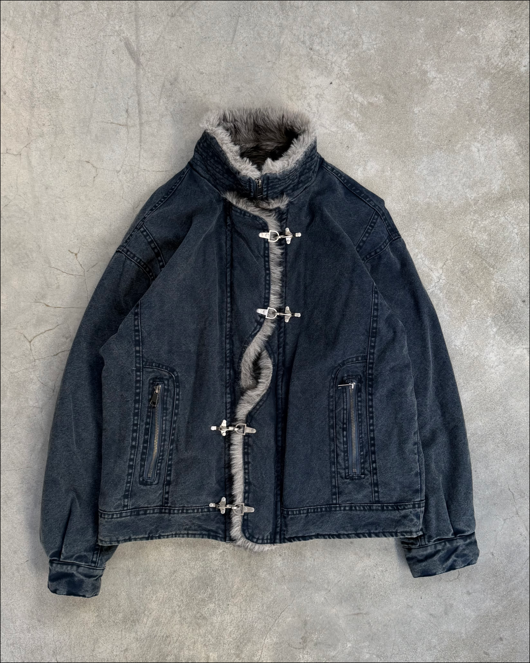 【即納】2wayファイヤーマンヴィンテージウォッシュキルティングジャケット TO1592