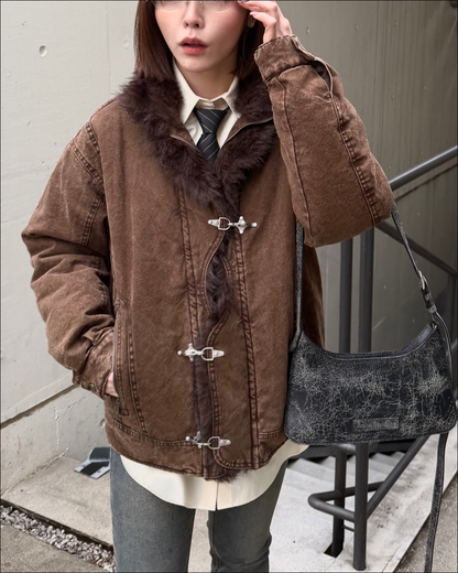 【即納】2wayファイヤーマンヴィンテージウォッシュキルティングジャケット TO1592