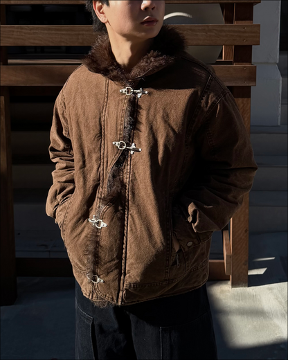 【即納】2wayファイヤーマンヴィンテージウォッシュキルティングジャケット TO1592