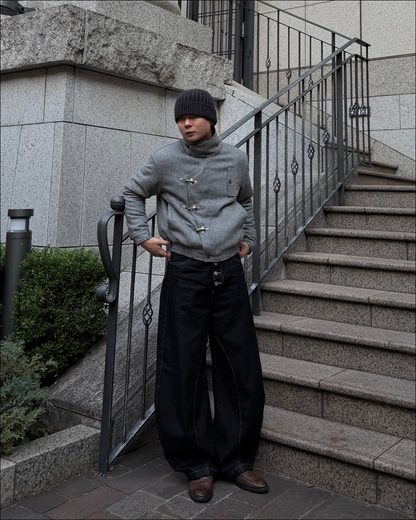 【即納】アシンメトリーファイヤーマンショートジャケット TO1596