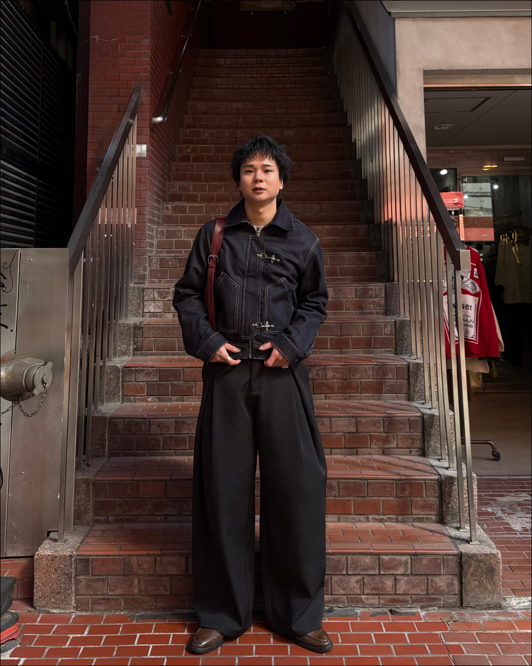 【即納】デザインショートデニムジャケット TO1599