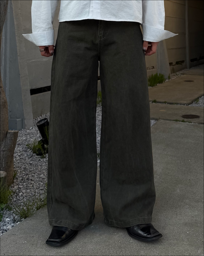 【即納】3wayデザインベルト付ウォッシュワイドデニム TO1616