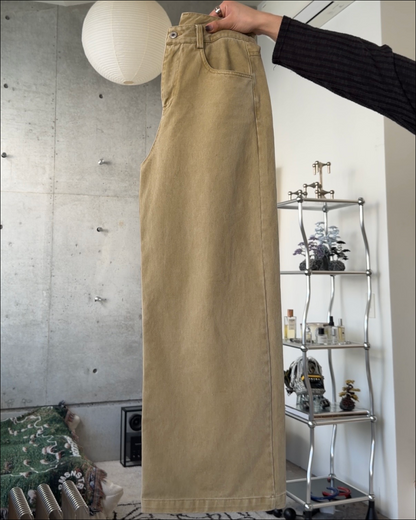 【即納】3wayデザインベルト付ウォッシュワイドデニム TO1616