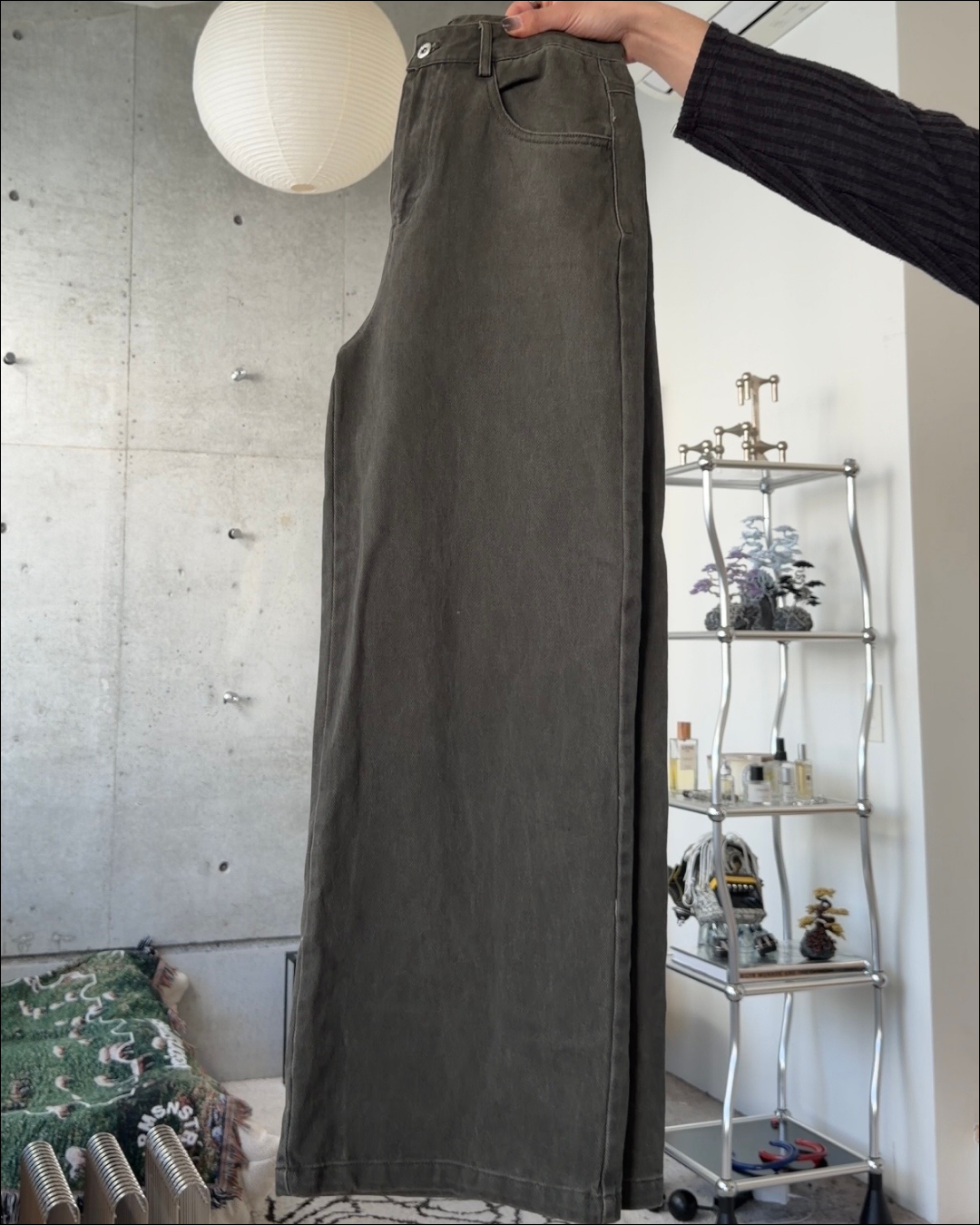 【即納】3wayデザインベルト付ウォッシュワイドデニム TO1616