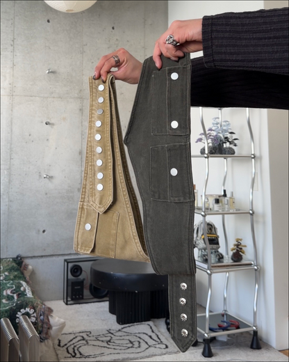 【即納】3wayデザインベルト付ウォッシュワイドデニム TO1616