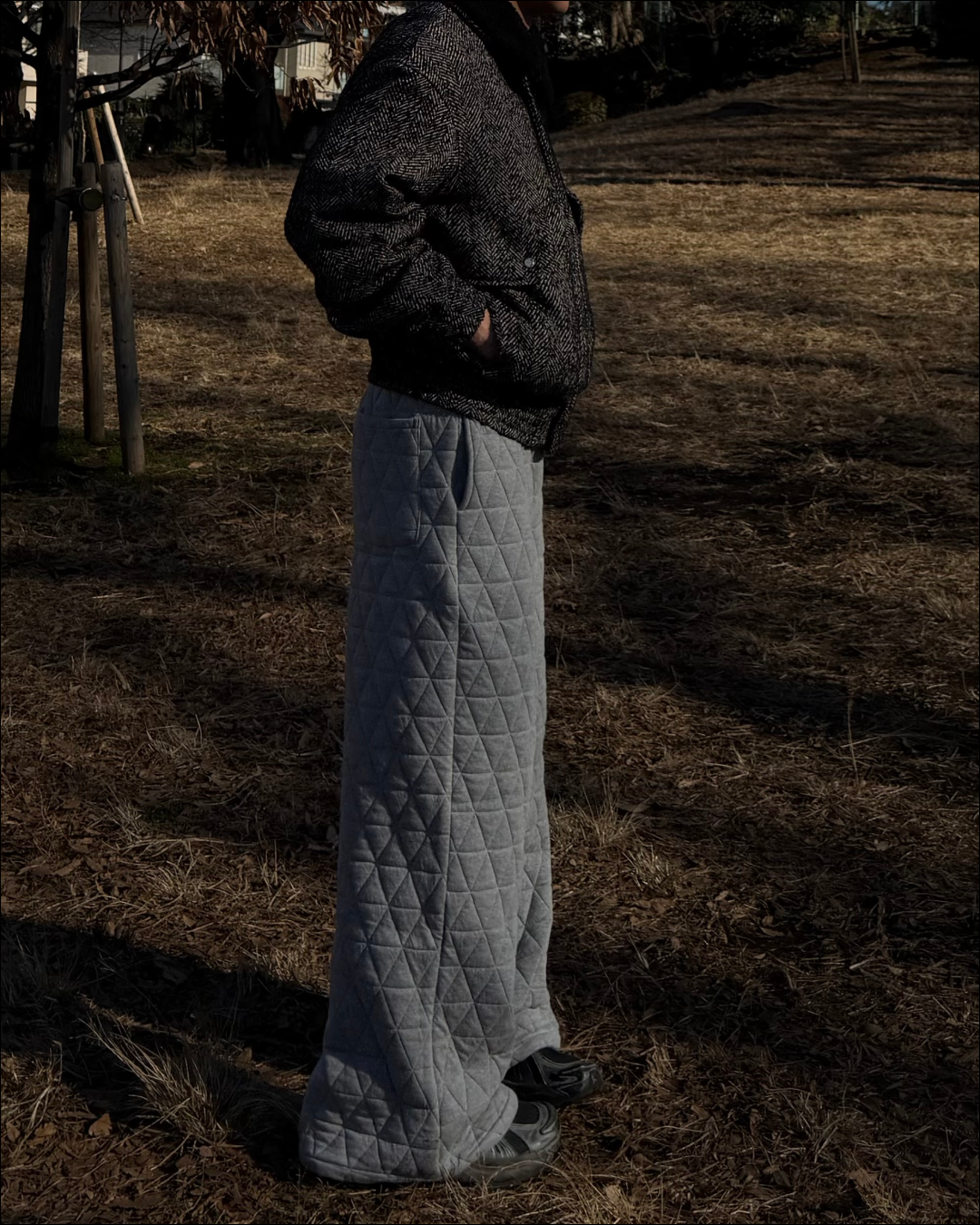 キルティングウィンタースウェットパンツ TO1634