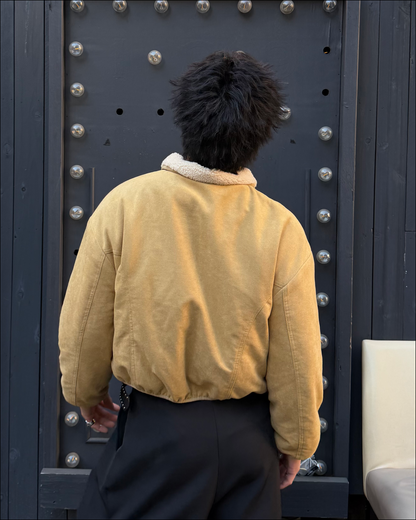 シンセティックスウェードボアハイショートクロップドブルゾン TO1649