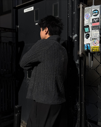 ハーフジップショートニット TO1786