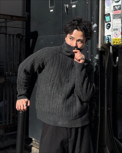 ハーフジップショートニット TO1786