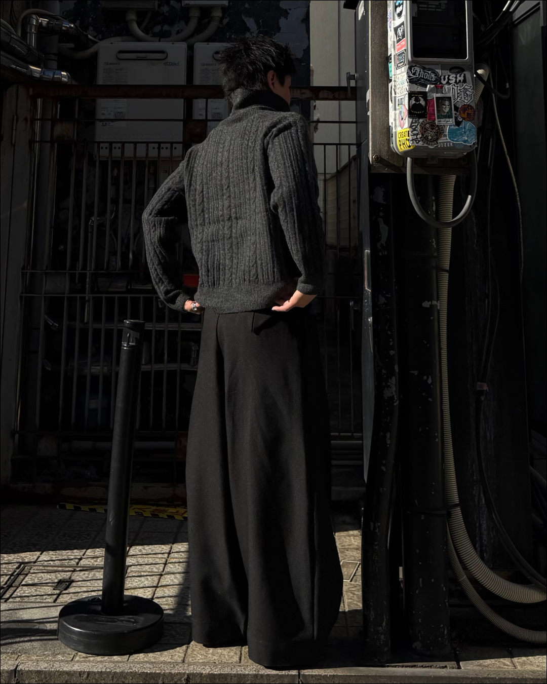 ハーフジップショートニット TO1786