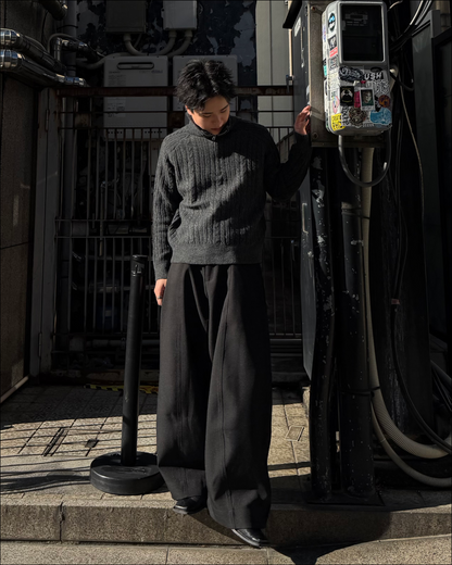 ハーフジップショートニット TO1786