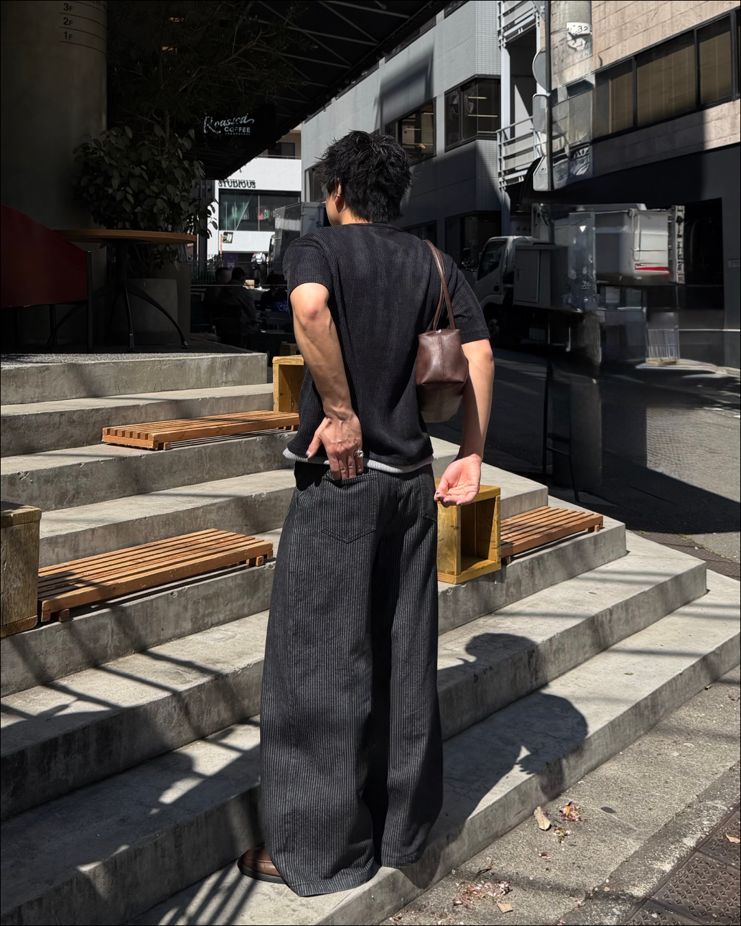 2タックストライプワイドデニムスラックス TO1823 – YOLO（ヨロ