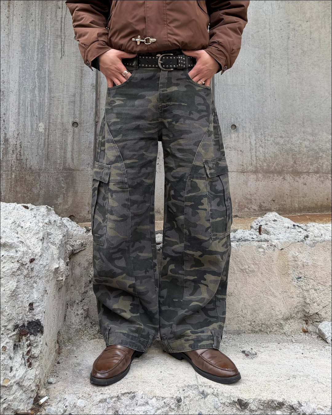 【即納】6ポケットシーズンレスカモフラパンツ TO1832