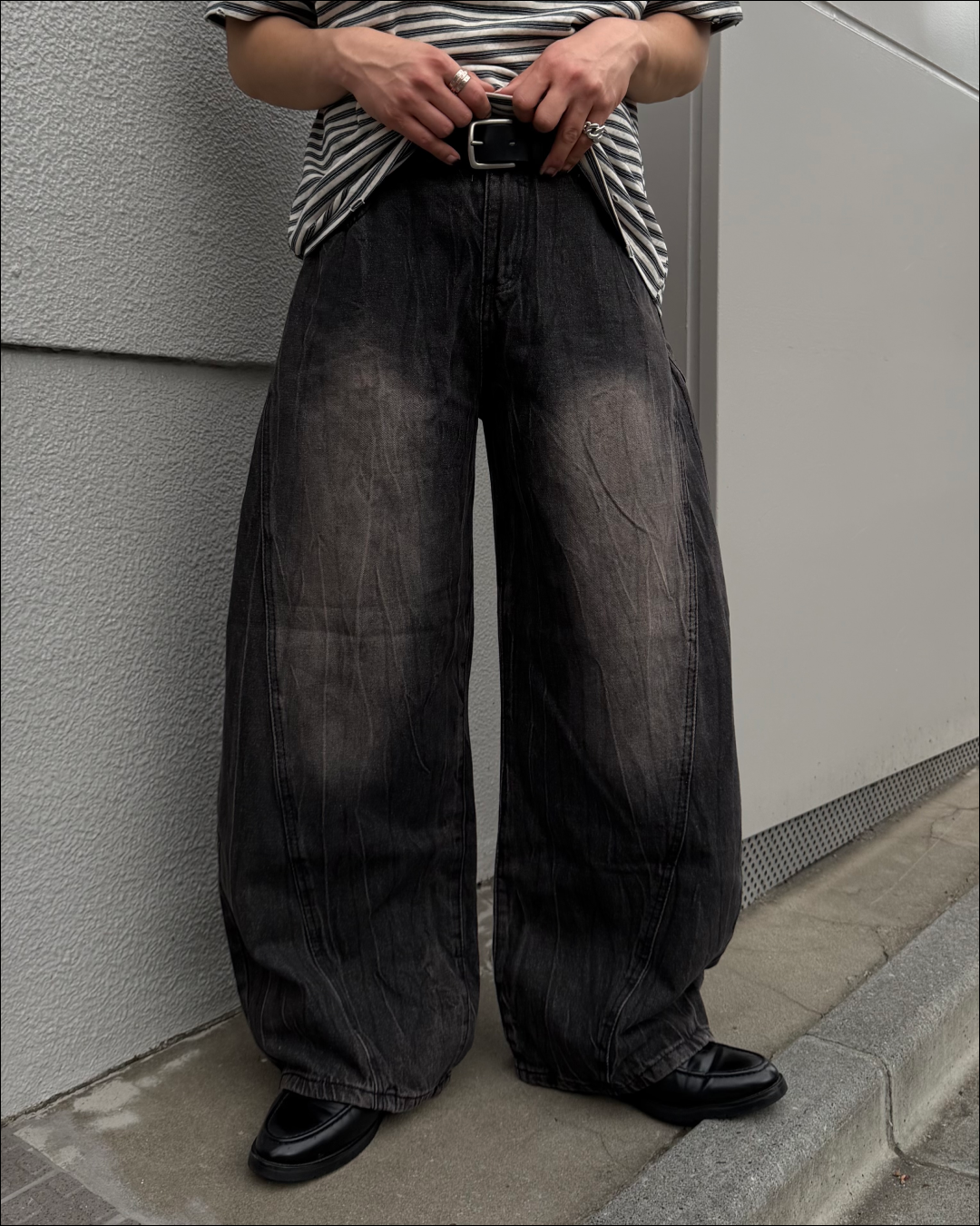 クラックウォッシュカーブデニム TO1874