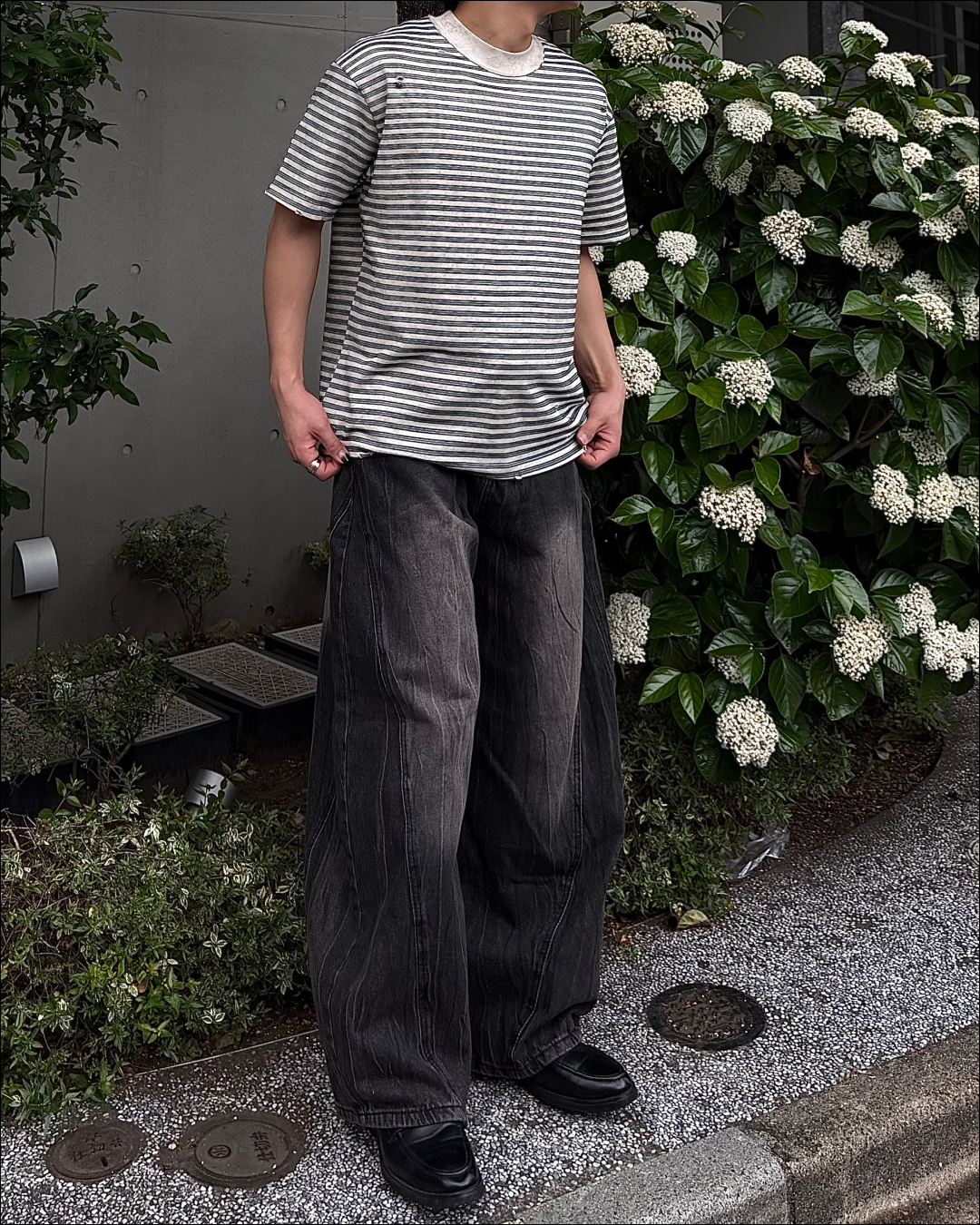 クラックウォッシュカーブデニム TO1874