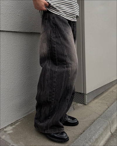 クラックウォッシュカーブデニム TO1874