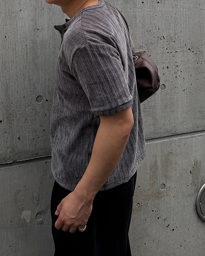 デザインショートヘンリーネックT TO1997