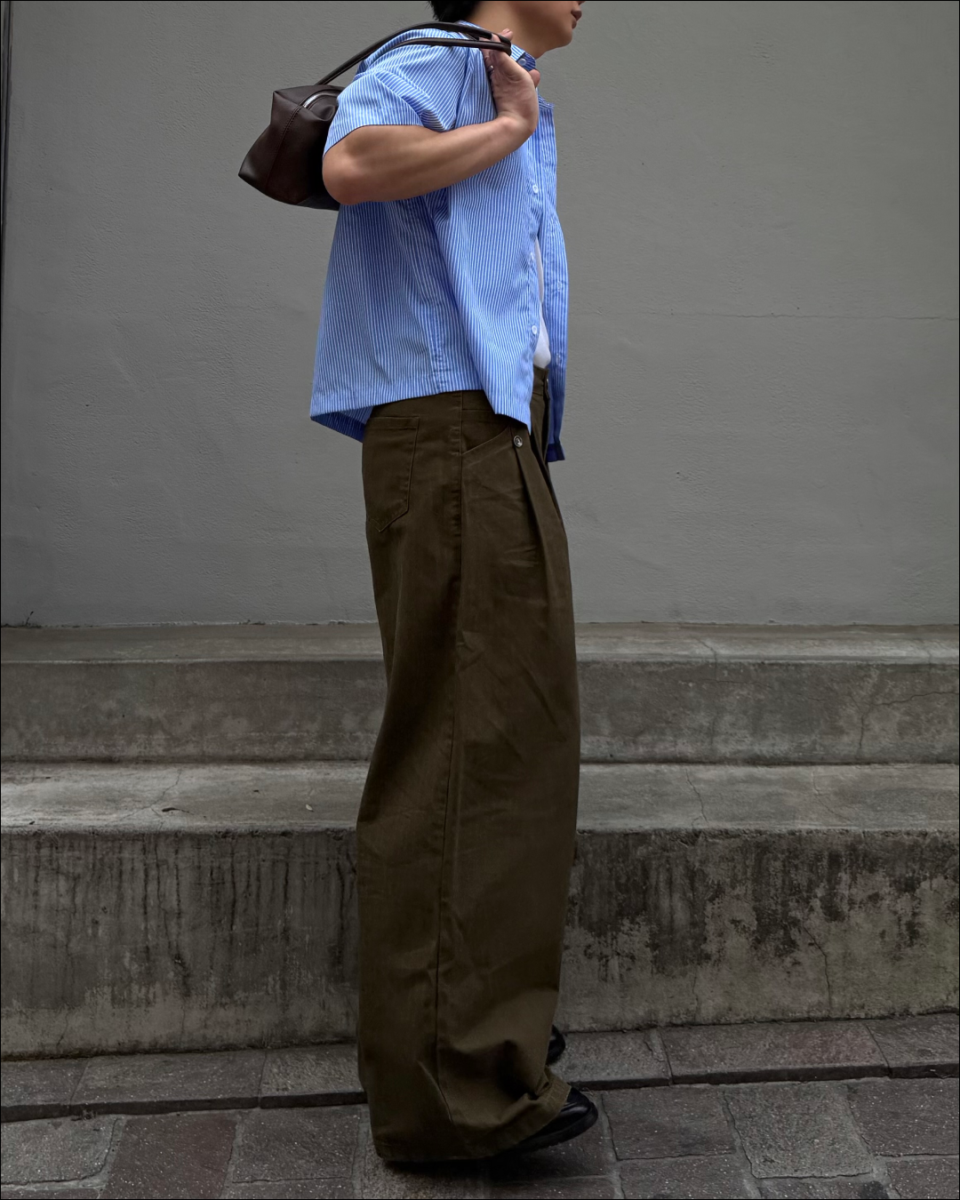 サマーストライプショートシャツ TO2002