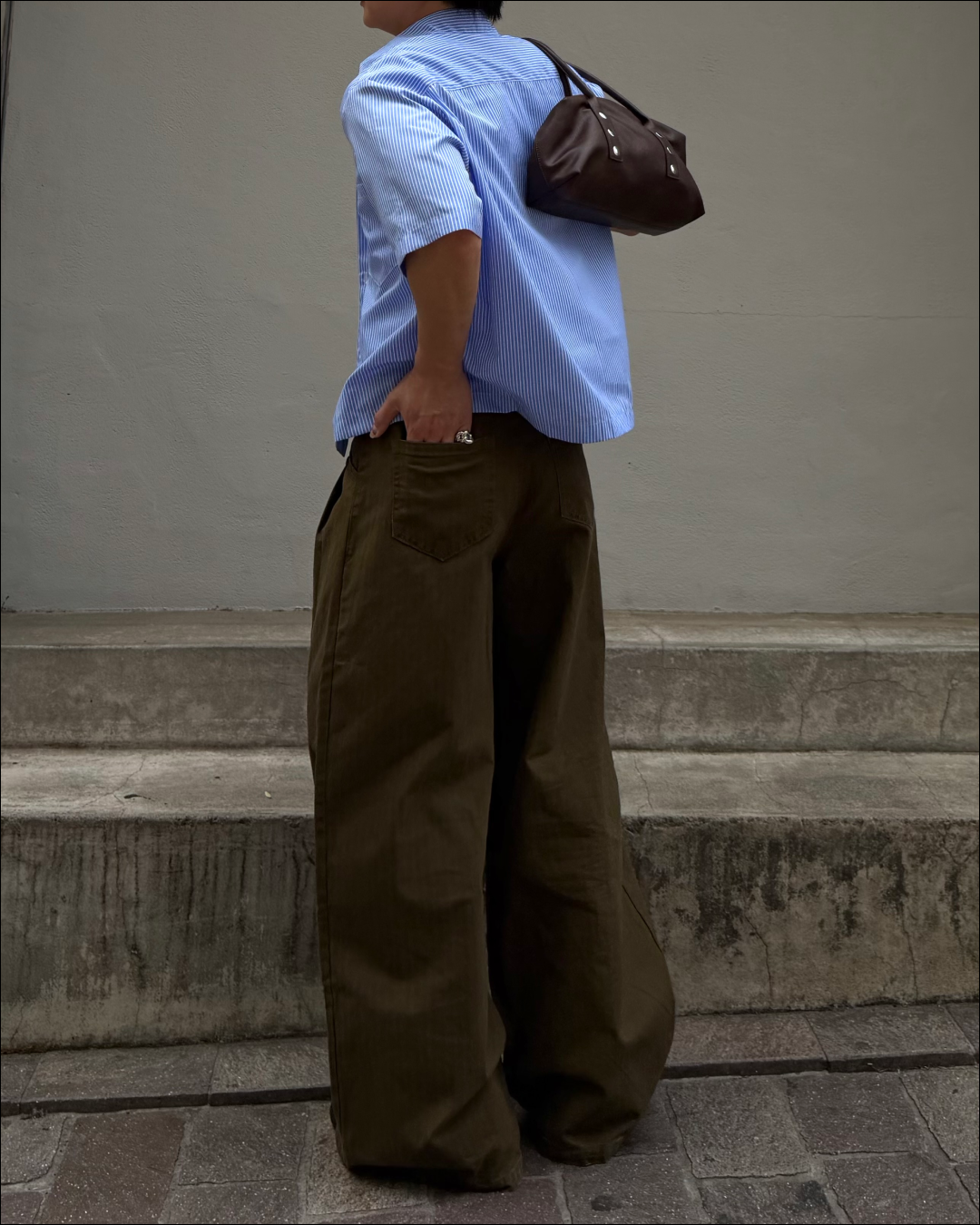 サマーストライプショートシャツ TO2002