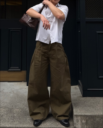 サマーストライプショートシャツ TO2002