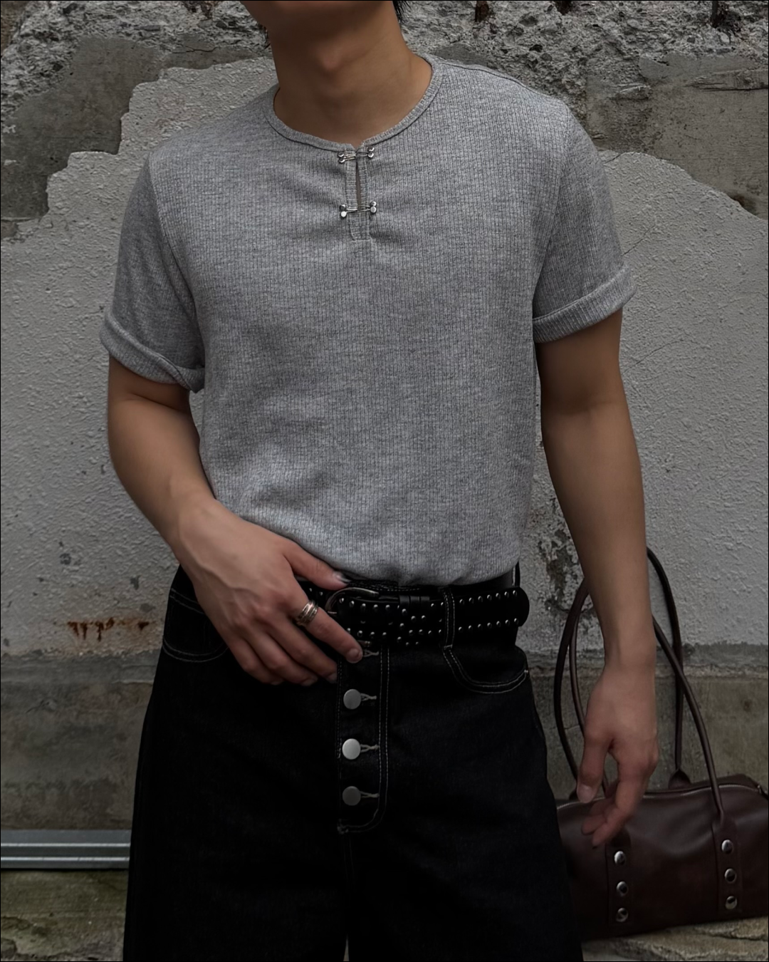 デザインフックリブニットT TO2007