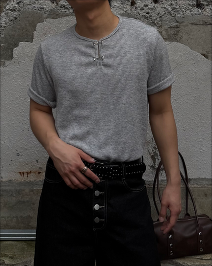 デザインフックリブニットT TO2007