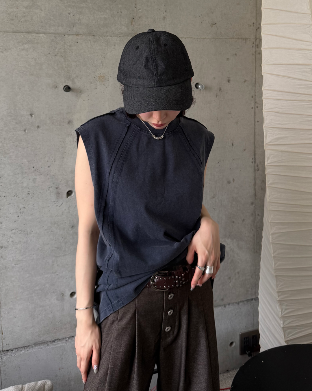 ウォッシュデザインノースリーブT TO2029