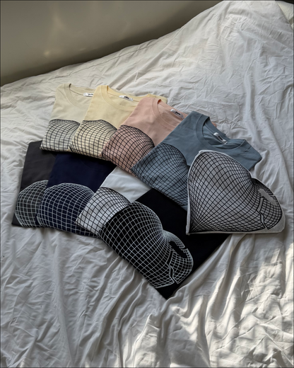 ９カラーグリッドハートT TO2056