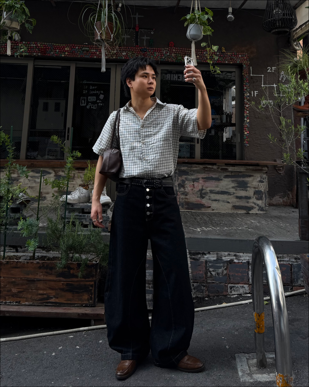 チェックシアサッカーシャツ TO2067