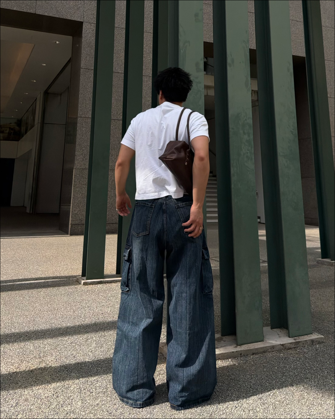 スラブウォッシュカーゴデニムパンツ TO2102