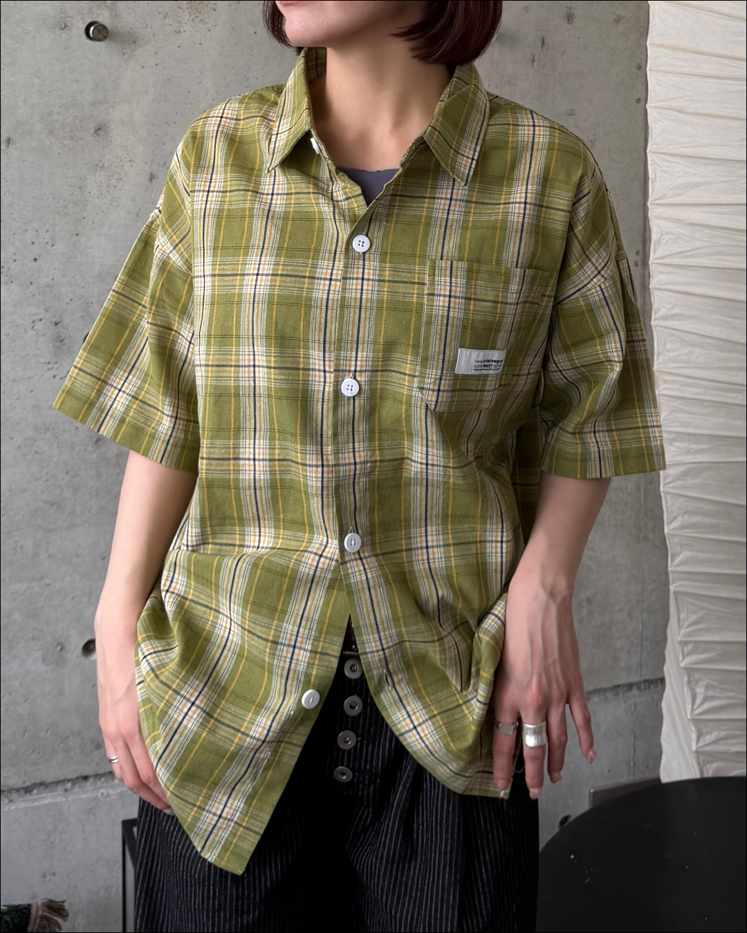 ユニセックスカラーチェックシャツ TO2236