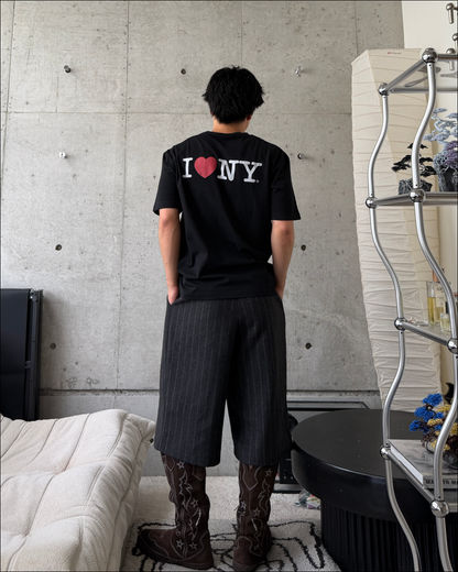 ユニセックスダメージNYレトロTシャツ TO2269