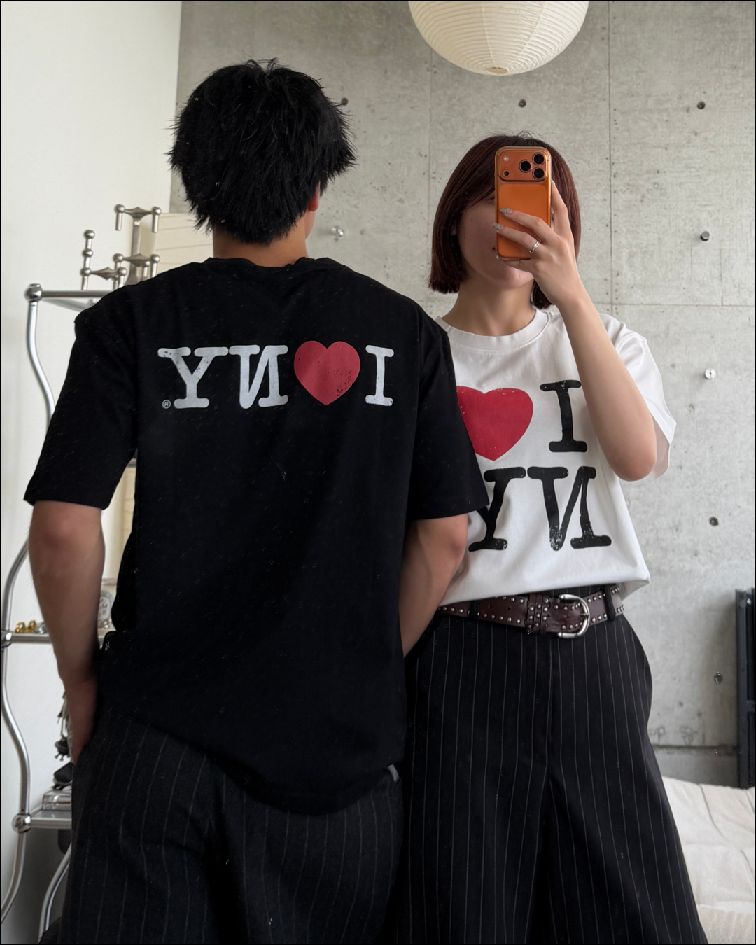 ユニセックスダメージNYレトロTシャツ TO2269