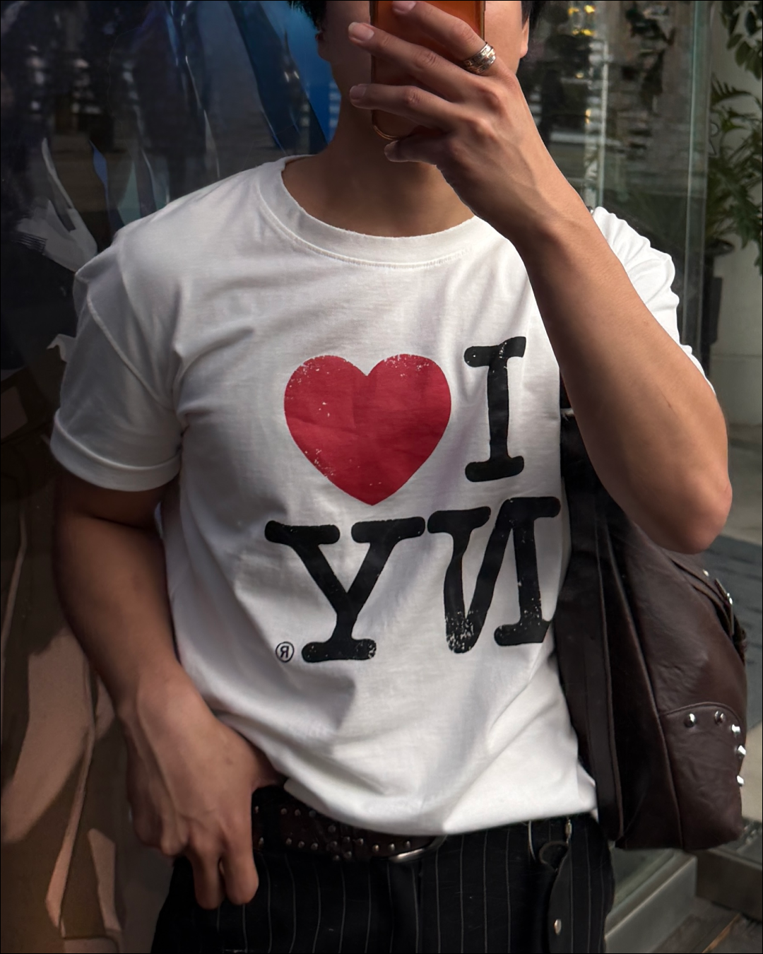 ユニセックスダメージNYレトロTシャツ TO2269
