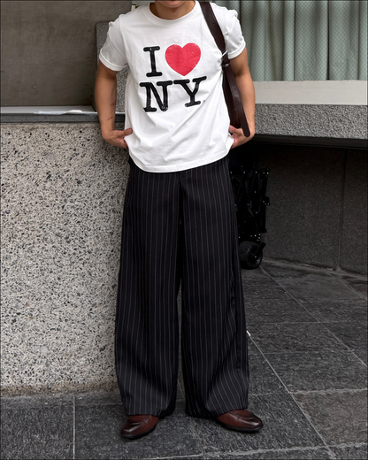 ユニセックスダメージNYレトロTシャツ TO2269
