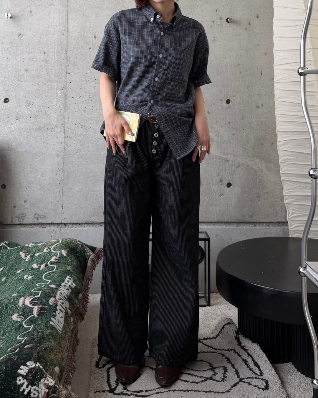 ユニセックスレトロチェックシャツ TO2286