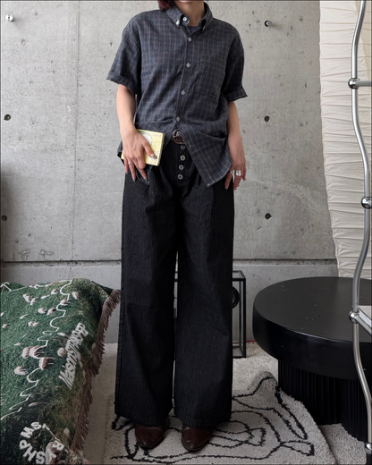 ユニセックスレトロチェックシャツ TO2286