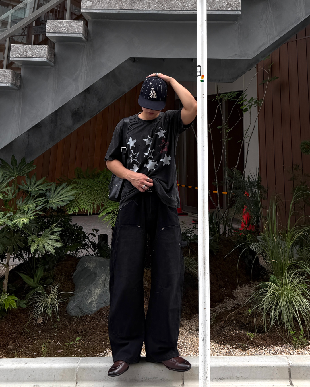 ダメージウォッシュスターTシャツ TO2539