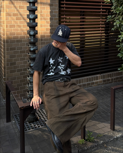 ダメージウォッシュスターTシャツ TO2539