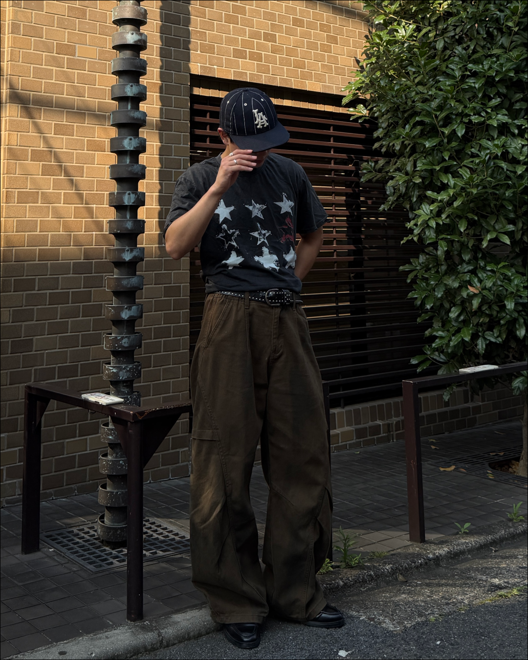 ダメージウォッシュスターTシャツ TO2539